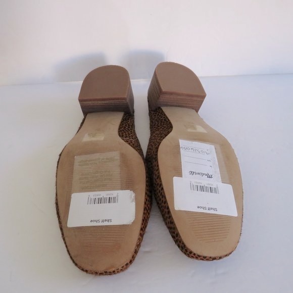 MADEWELL $138 The Willa Loafer Mule in Spotted Calf Hair Slip On Shoes Size 9.5 - Picture 10 of 10